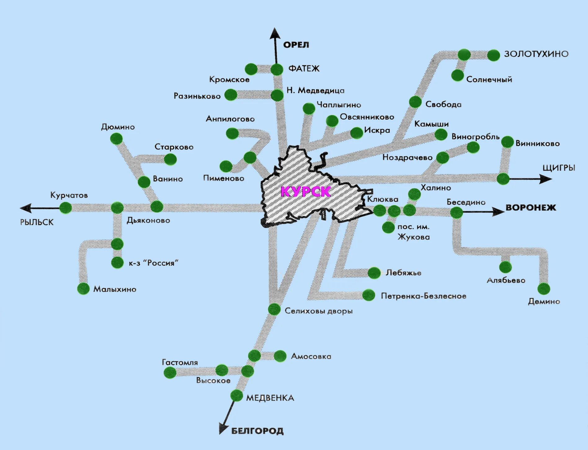 Маршруты без пересадок. Схема автобусных маршрутов Курска. Схема движения пригородных автобусов. Схема маршрутов пригородных автобусов. Схема общественного транспорта Курск.