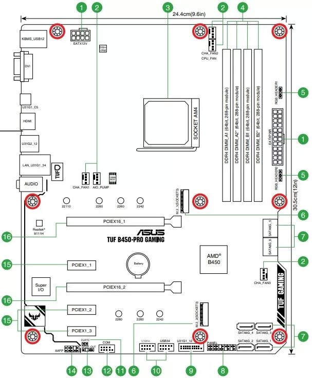 Подключение материнской платы b450m