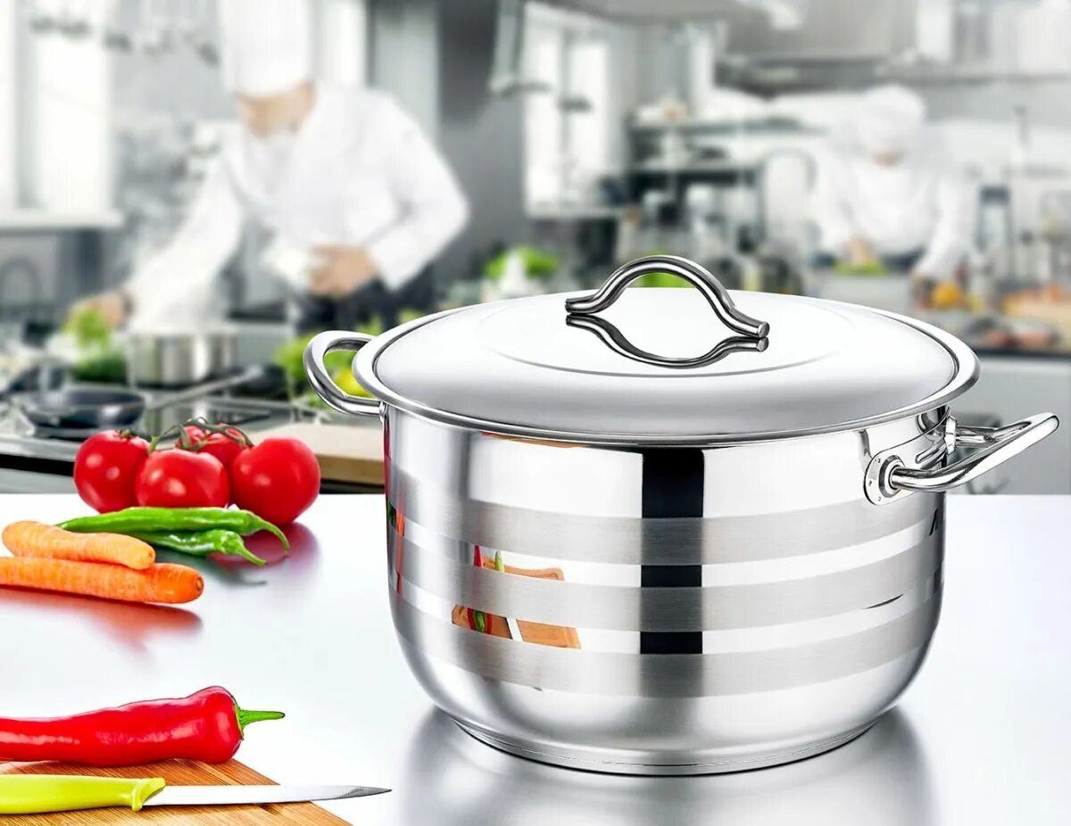 Кастрюля из нержавейки отзывы. Ст. 1 л bk-1609. Кастрюля 2л luxstahl кт58. Сотейник ozti 16x6 с ручкой зеркальный индукционное дно 0,75л.