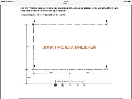 В пролете зона