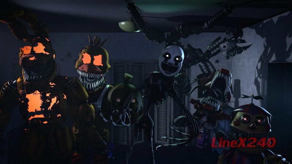 Фнаф 4 хэллоуин и вирус. Five night's at freddy's 4 halloween. Фнаф девять кошмарный фредди. Фнаф 4 хэллоуинская версия бонни. Файв найтс ат фредди 4 аниматроники.