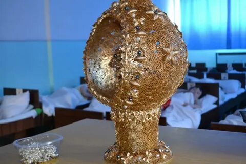 Яйцо из макарон на пасху своими руками