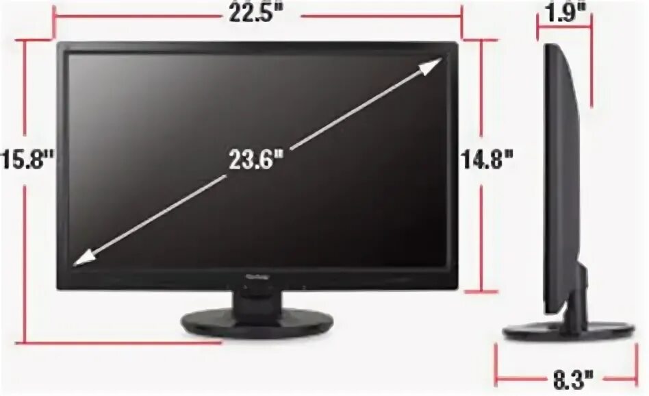 23 диагональ сколько. Монитор 23 дюйма габариты. Монитор Dahua 22 led Monitor. Монитор 23,5 дюйма ширина в см. 21.5 Дюйма в см монитор.