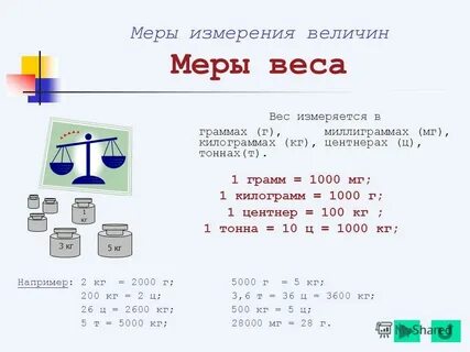 Чему равна 1 тонна в килограммах