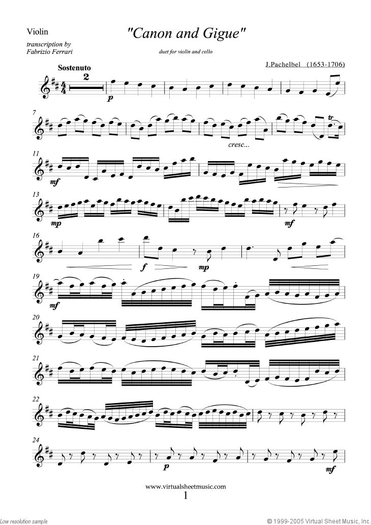 Violin sheet. Canon Пахельбель Ноты. Пахельбель канон Ноты для скрипки. Canon in d Johann Pachelbel Ноты. Иоганн Пахельбель канон Ноты.