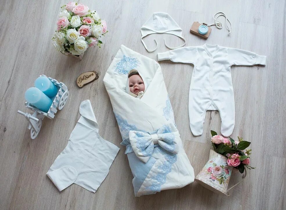 Что нужно новорожденному ребенку летом. Одежда на выписку для новорожденных. Комплект на выписку из роддома. Комплект на выписку для новорожденных. Набор для выписки из роддома.