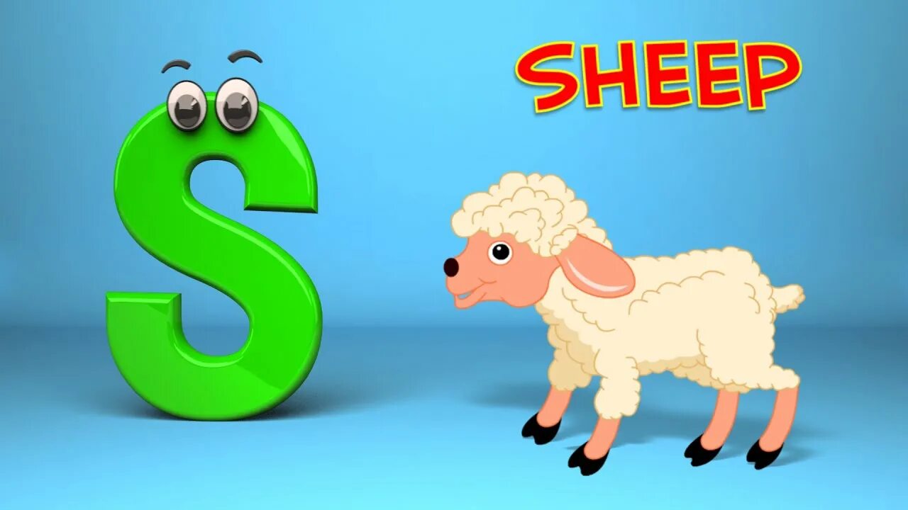Английская буква SS. The Letter. S Letter Sheep. Буква СС для дошкольников.