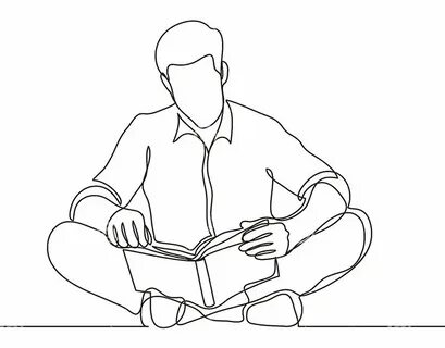 Нарисовать человека с книгой