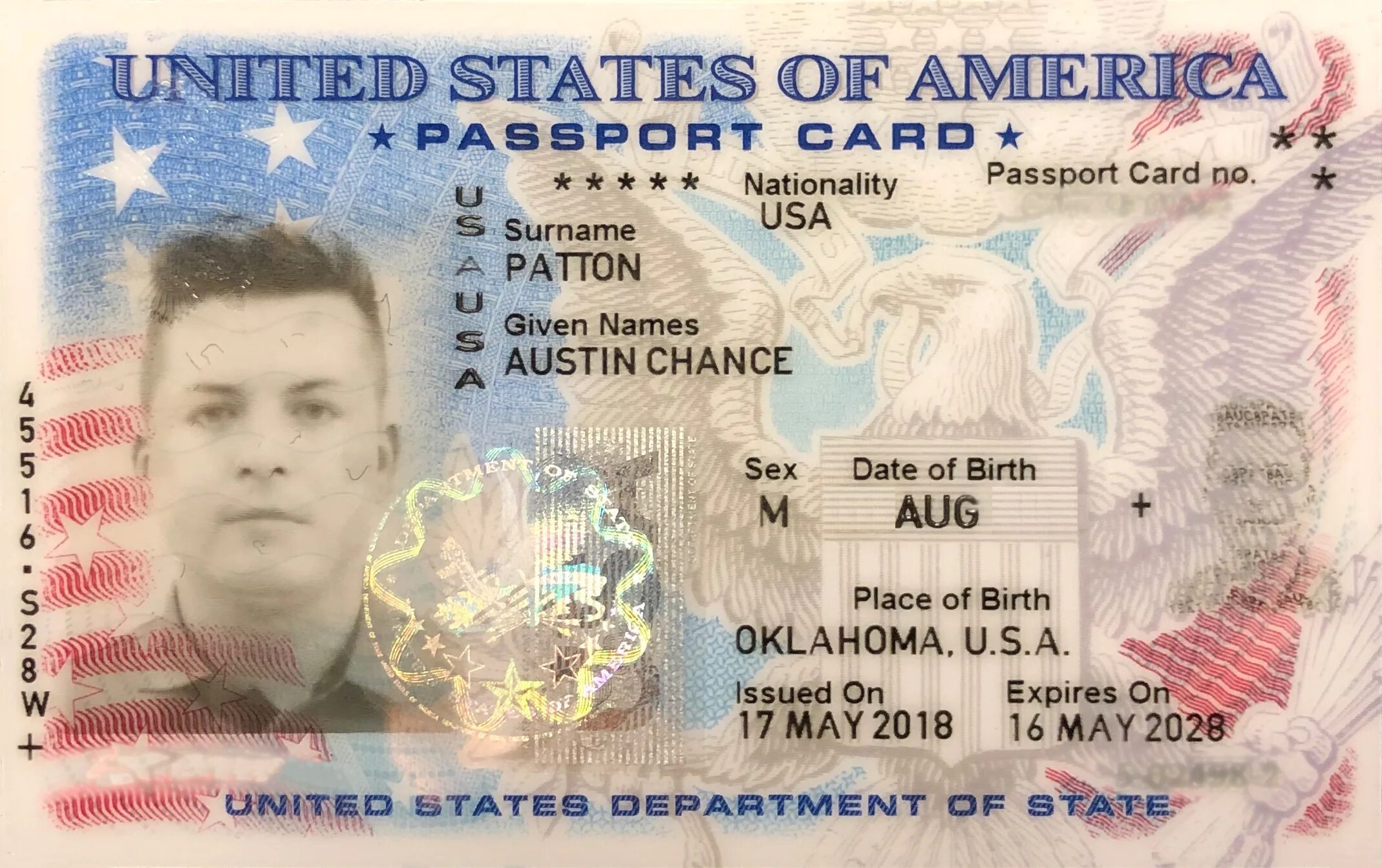 Document card. Id карта usa. айди карта сша. id card америка. удостоверение личности сша.