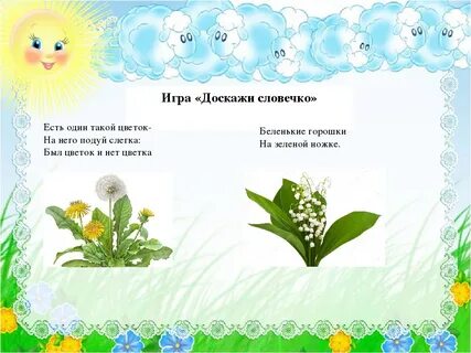 Речевое развитие цветы