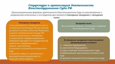 Особенности организации деятельности судов