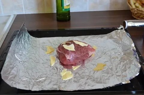 Стейк в духовке без фольги