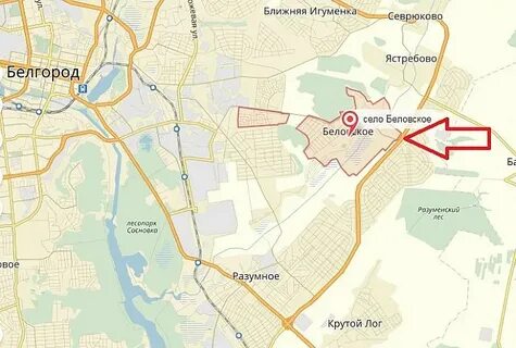 Село ближнее на карте