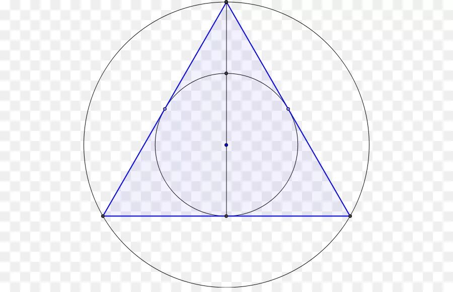 Равносторонний треугольник вписанный в окружность. Вписанная и описанная окружность в равносторонний треугольник. Равносторонний треугольник в круге. Чертим равносторонний треугольник.
