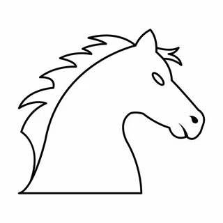 Конь шаблон для вырезания