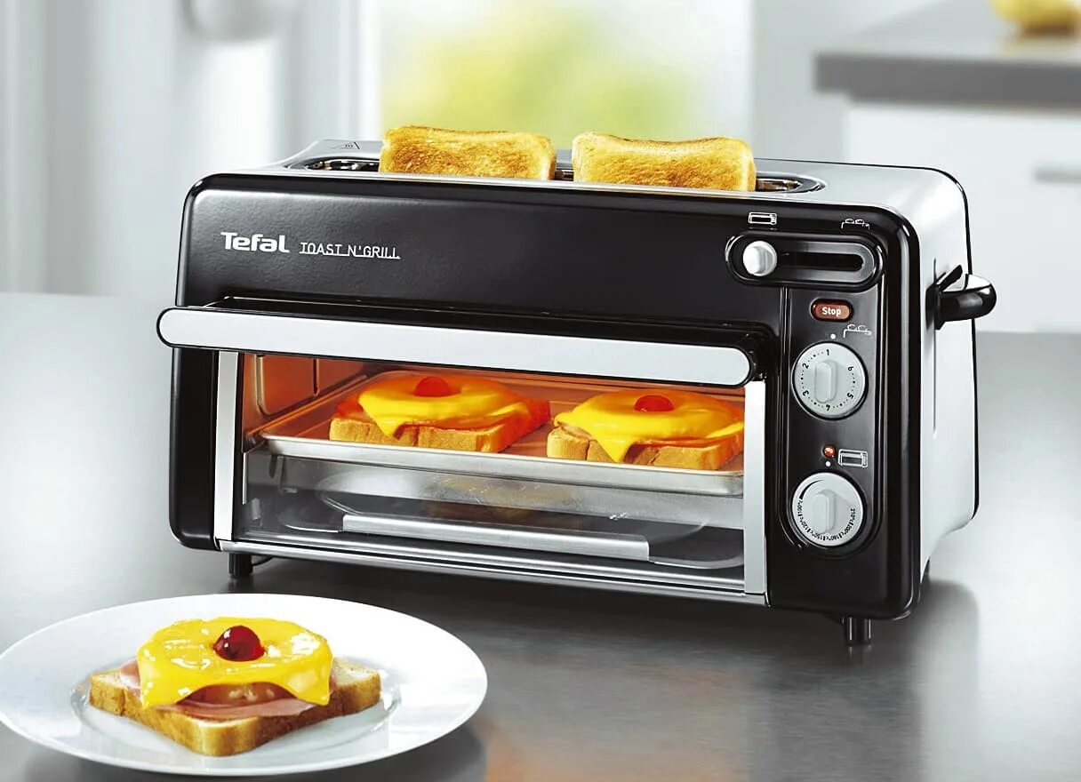 Духовка 2 в 1 купить. Тостер ростер 2 в 1 Tefal. Тостер Tefal Toast & Grill tf8010. Мини печь Tefal Toast n Grill tf8010. Тостер-ростер 2 в одном Тефаль.