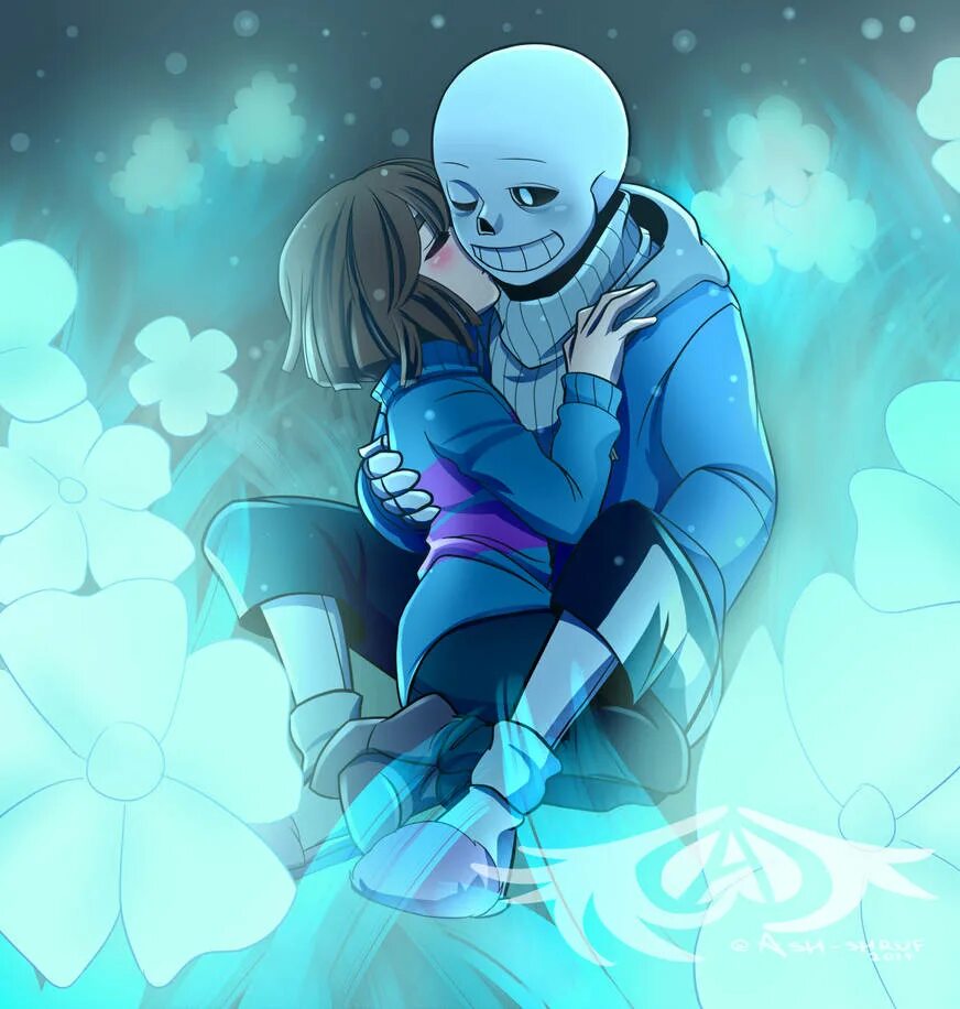 Undertale на двоих. Франс Санс. Санс скелет и Фриск. Санс и Фриск. Лэмон Санс.