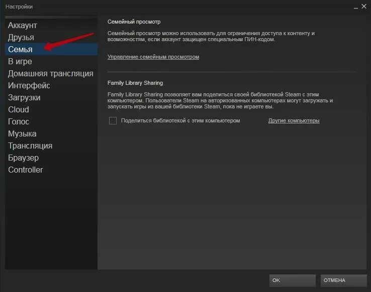 Как сделать семейную библиотеку в steam. Стим семья. Семейный просмотр стим. Что такое семейный просмотр в Steam. Как подключить семейный доступ стим ?.