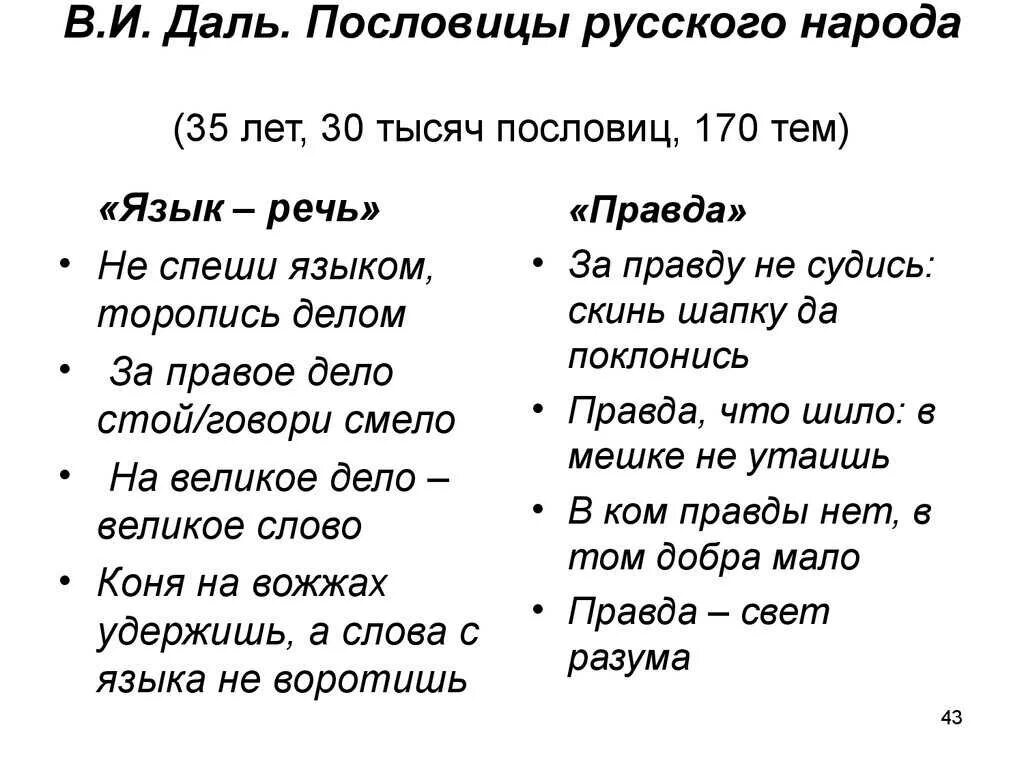 Три русских пословиц. Пословицы и поговорки Даля. Пословицы Владимира Ивановича Даля.