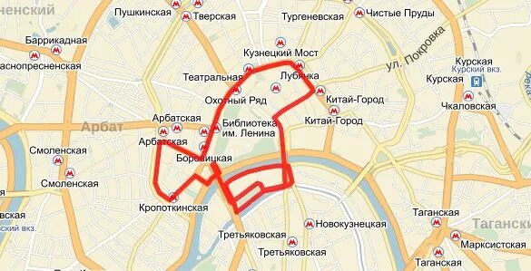 Сколько ехать до китай города. Маршрут экскурсионного автобуса по Москве. Маршрут по красной площади. Маршрут по Москве от красной площади. Маршрут прогулки от чистых прудов.