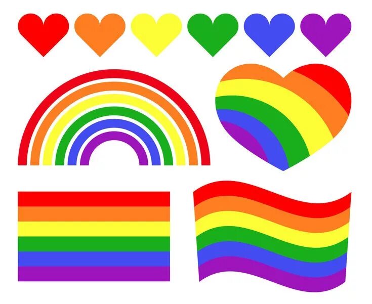 Happy National Coming Out Day Rainbow colors, Card making, Clip art