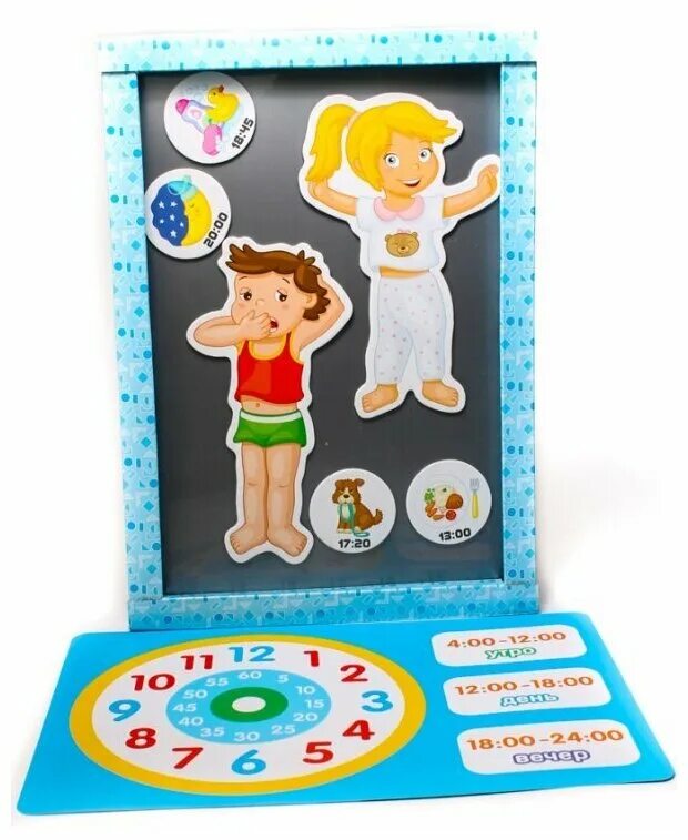 часы для изучения времени детям. модель циферблата часов для детей. 01657 магнитные истории учим время. игра настольная учим время. игры для изучения времени для детей.