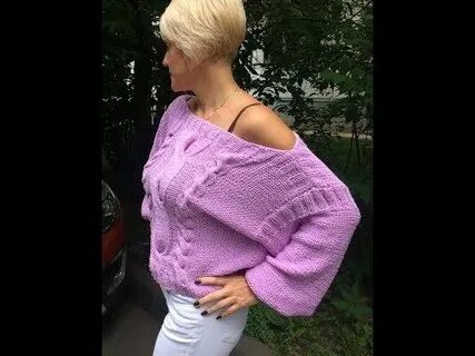 Связать свитер со спущенным