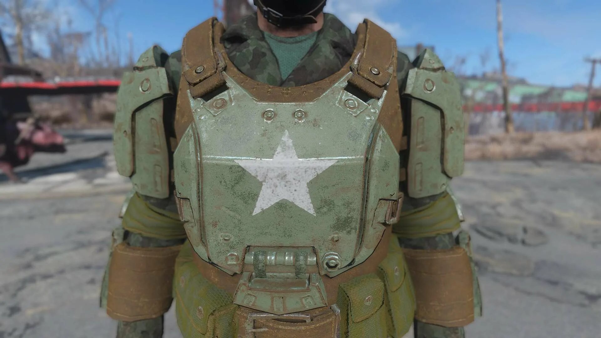 Силовая броня т60. Тяжелая боевая броня fallout 4. Фоллаут 4 военная броня. Броня 4. Fallout 4 военная броня.