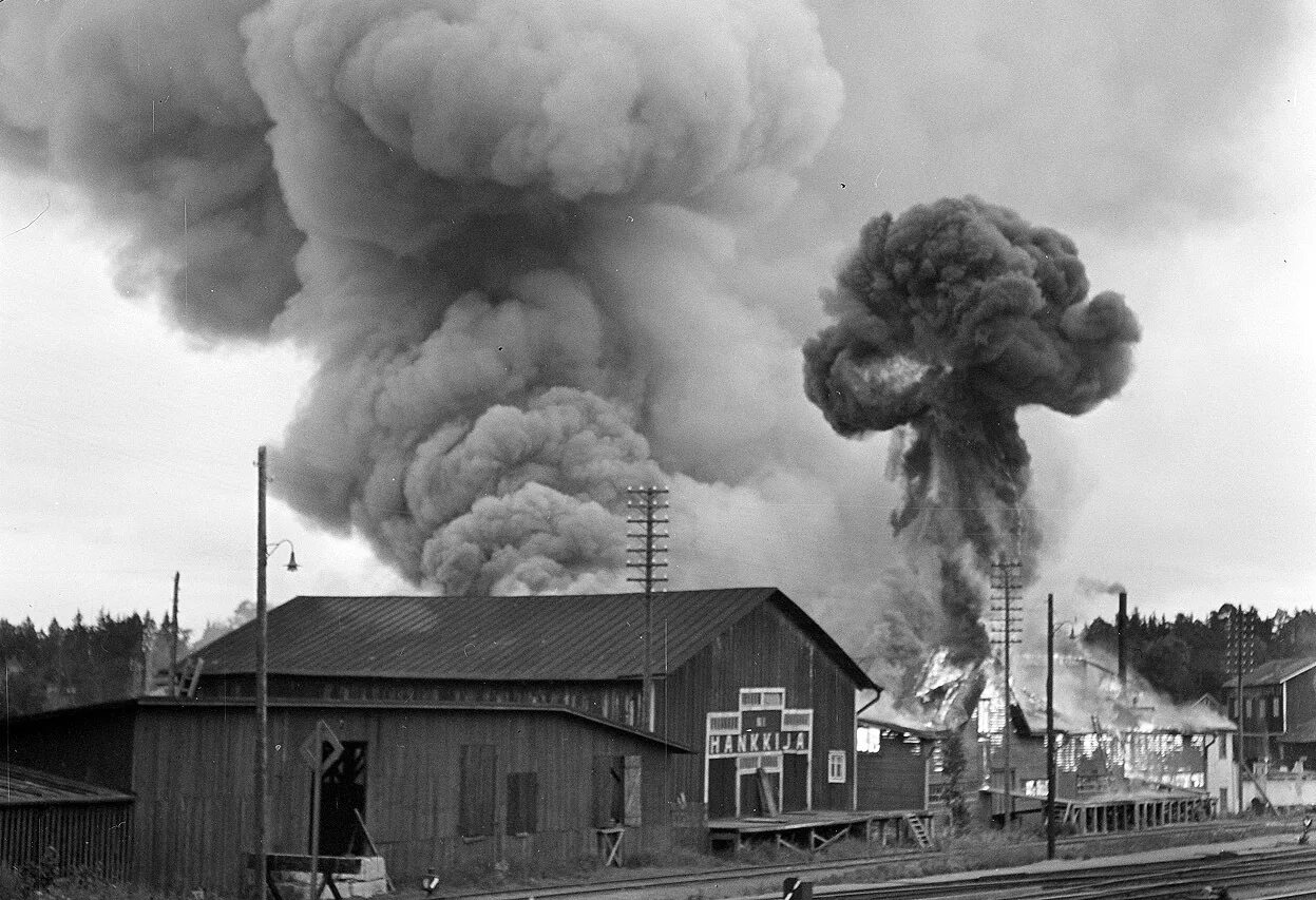 Бомбардировки второй мировой войны. Бомбежка Финляндии 1944.