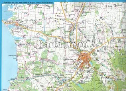 Карта симферополя автомобильная