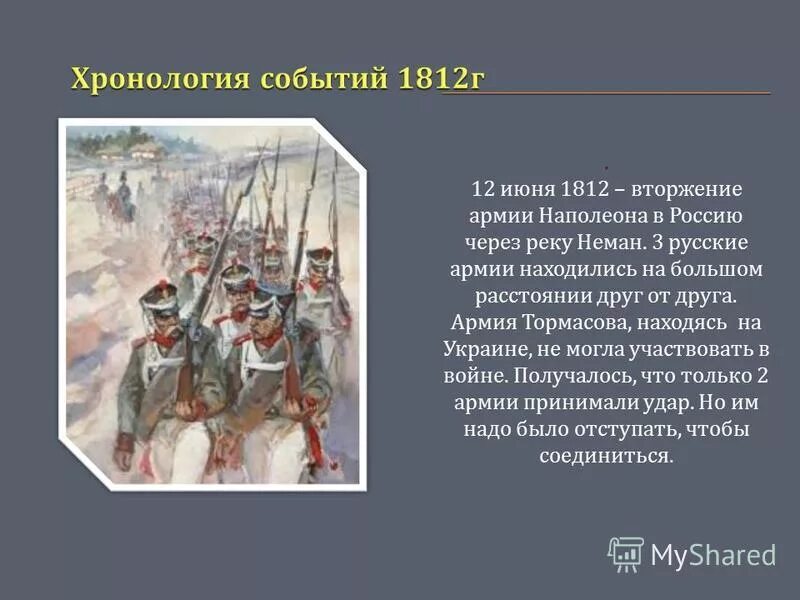 12 Июня 1812 г вторжение Наполеона в Россию. Нашествие наполеоновских армий в 1812г.