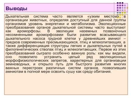 Вывод дыхательная система