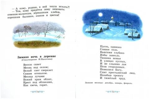 Ночь в селе стих