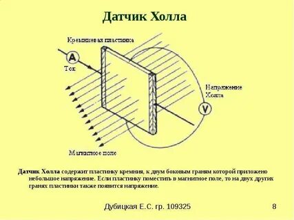 Схема магнитного датчика