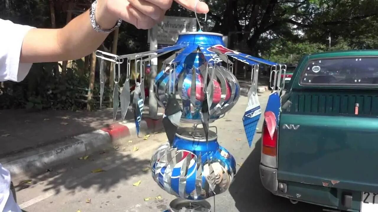 Как сделать из пивной банки вертушку