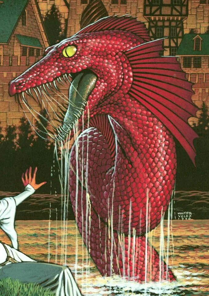 Алмазная мозаика красный дракон. Мифологические чудовища на витражах. Мозаика монстр.