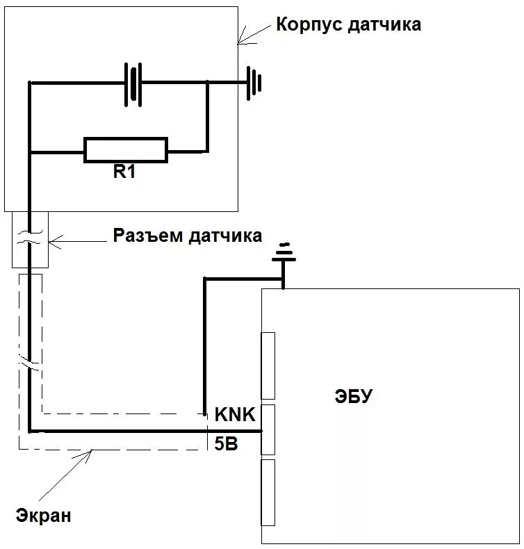Разъём датчика детонации и переобувка - Daewoo Sens, 1,3 л, 2004 года своими рук