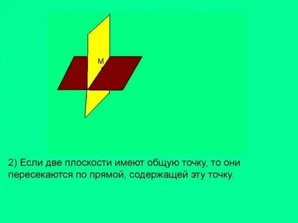 Не имели общих точек это как