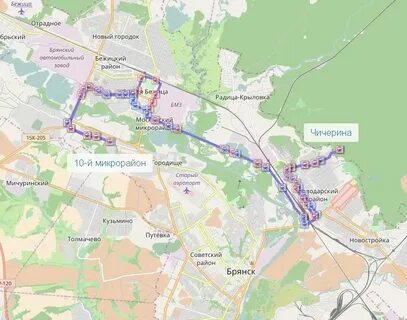 Маршрут 65 маршрутки брянск