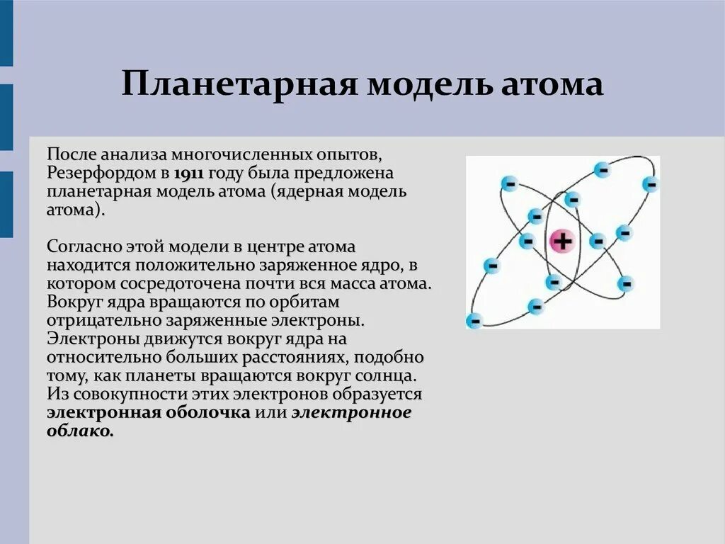 Современная теория строения. Модель атома Резерфорда 9 класс. Теория Резерфорда о строении атома. Ядерная модель атома опыты Резерфорда. Опыты Резерфорда планетарная модель атома.