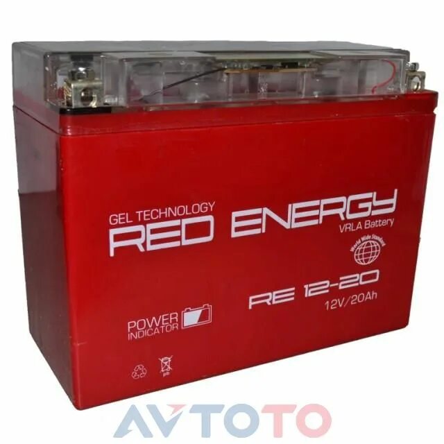 Battery 20. Аккумулятор 12v - 20 а/ч "Red Energy RS" (ytx20l-BS, yb16l-b, yb18l-a). Red Energy аккумулятор 12v 20ah Электролитный. Аккумулятор Red Energy 12v. Red Energy RS 12201 12v 20a/ч.