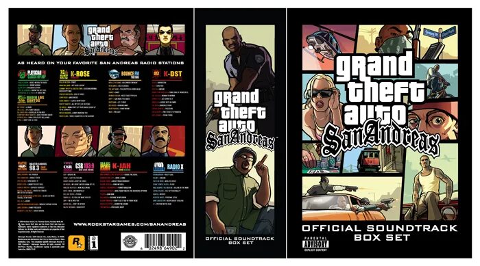 Треки из гта сан андреас. Гта ост. gta san andreas soundtrack. саундтрек гта сан андреас. box set gta.