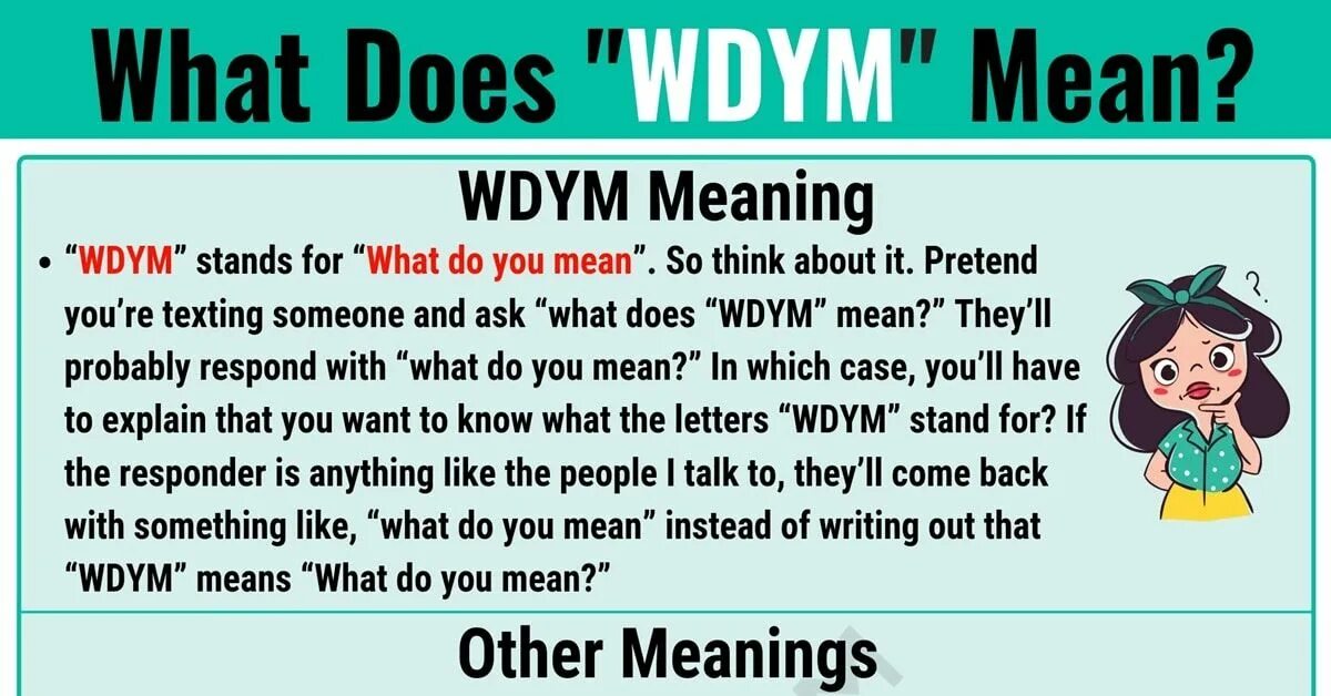 What does term mean. WDYM сленг. What means WDYM. WDYM что значит. WDYM расшифровка.