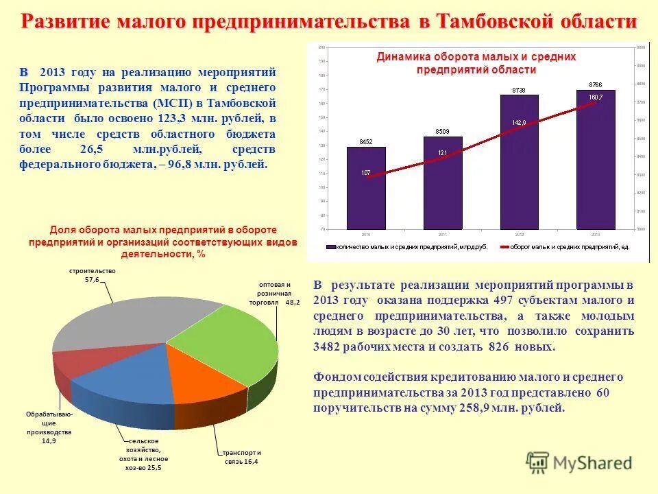 Анализ развития малого предпринимательства