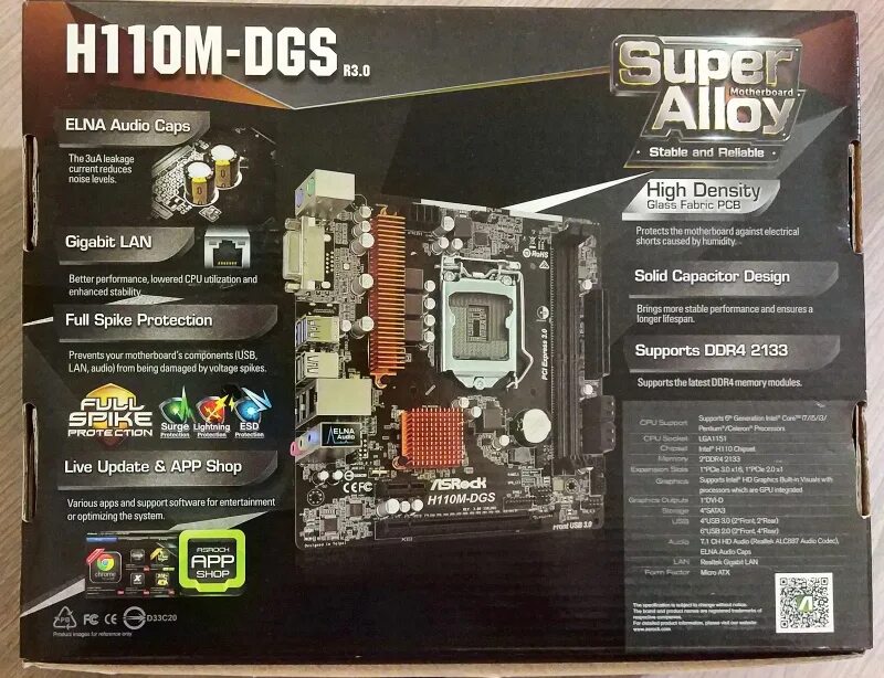 Обзор от покупателя на Материнская плата ASRock H110M-DGS R3.0 (LGA1151, microAT