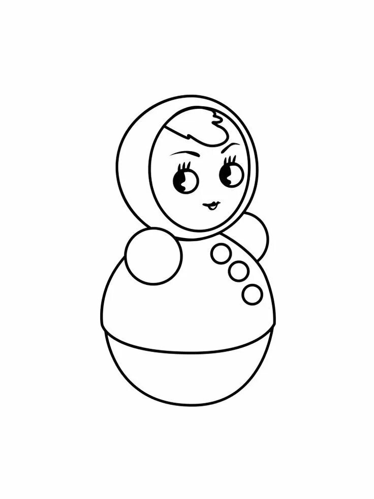 Неваляшка шаблон для аппликации. Разукрашка кукла неваляшка. неваляшка раскраска. неваляшка раскраска для детей. раскраска для малышей. игрушки.