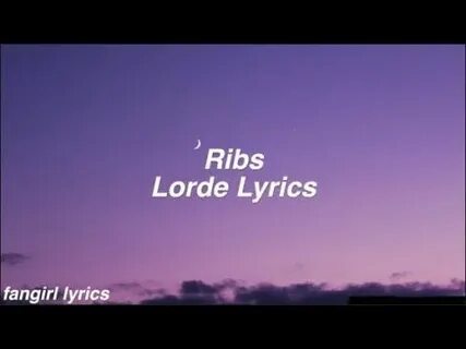 Lorde ribs