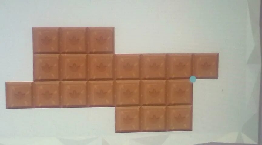 Раздели шоколад одинаковый по форме и размеру части. Разделить шоколадку. Раздели остаток шоколада 2 уровень. Шоколадка поделенная на квадратики. Четыре одинаковых кирпича