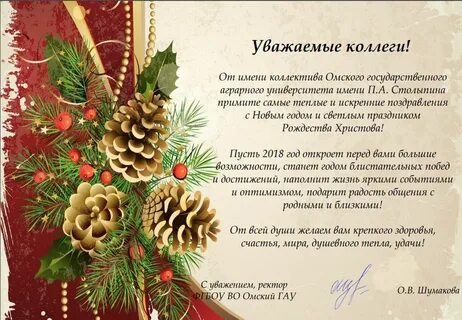 С наступающим руководителю