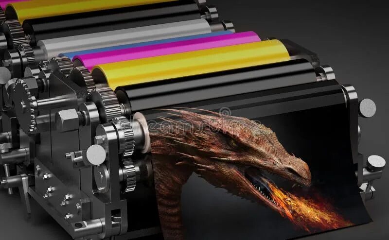 Print r true. Cmyk в полиграфии печатная машина. cmyk офсетная печать машина. cmyk для принтера. cmyk printing.